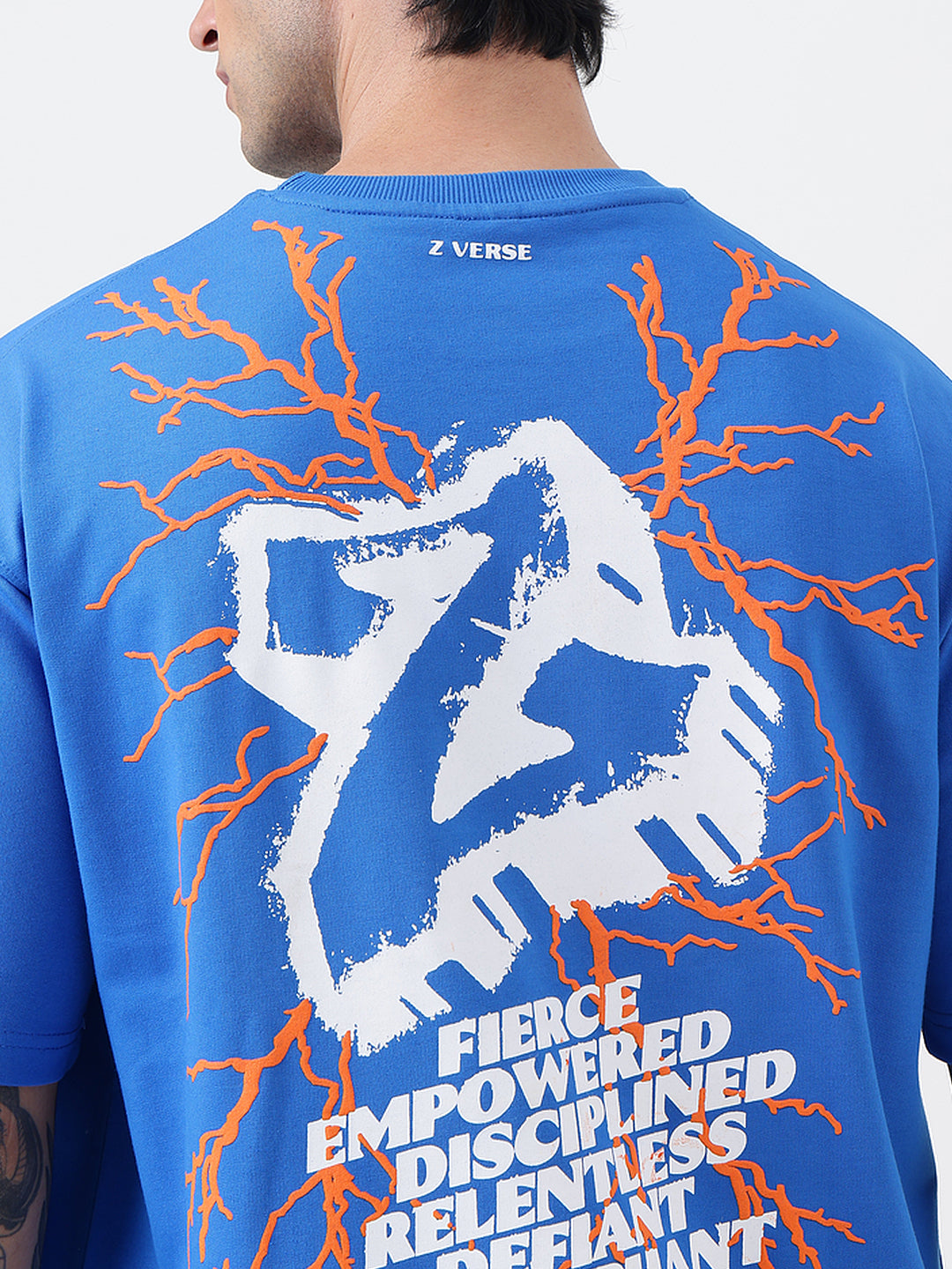 coldrain BLUE BLAZE PHOTO Tシャツ XL Z Verse Oversized Solid T-Shirt